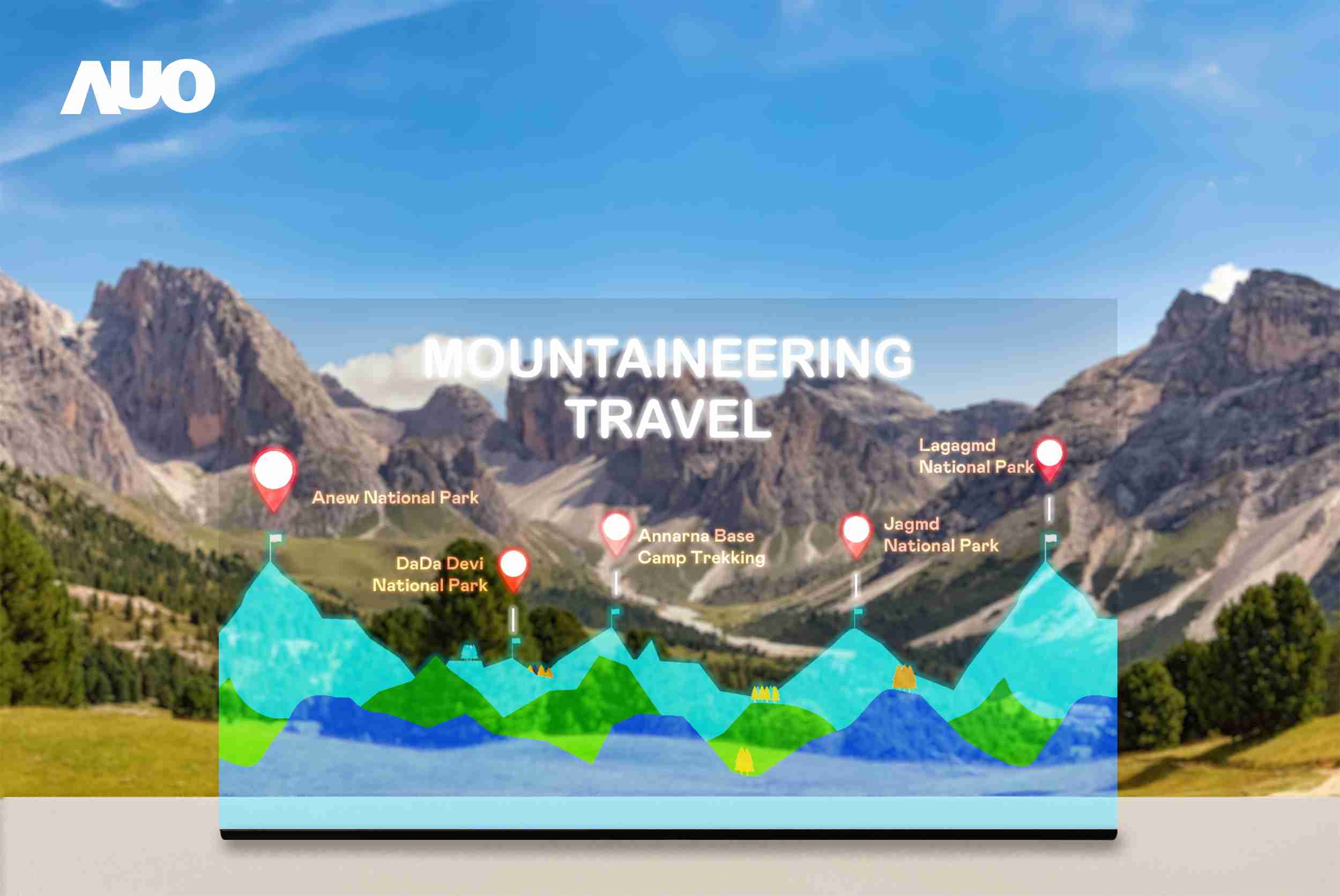 赏金国际展示全球单片尺寸最大(*)42吋透明Micro LED显示器拼接而成的〝64吋透明Micro LED显示器〞，，，具备高透明度、、、1,000 nits高亮度、、、广色域、、、、采用三边无边框的无缝拼接等多重特色，，，呈现超高清、、、、细腻画质而不遮挡后方视觉，，，满足层峰需求，，，，可广泛运用于零售、、、艺术展览或商业空间等场域